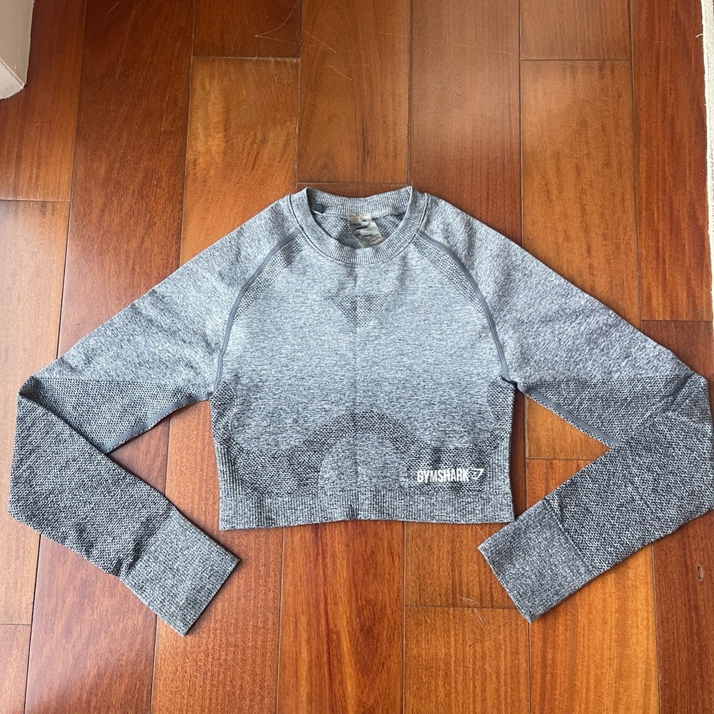 Gymshark Vital Long Sleeve Gray Ombre Top